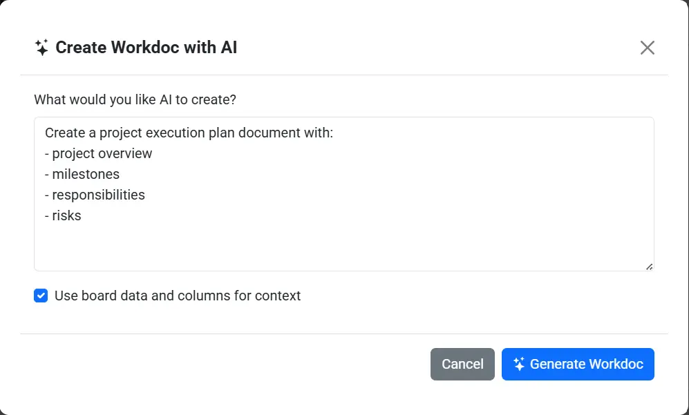 Ai powered Columns