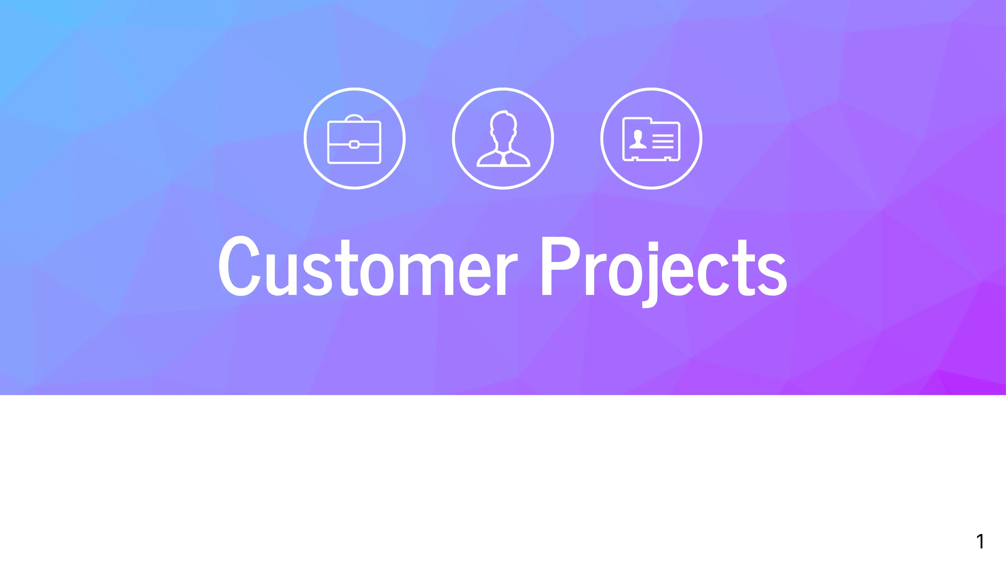Customer Projects